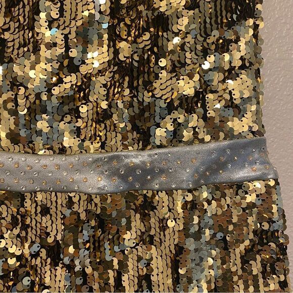 WEISSMAN Dance Costume gold ombre sequin biketard Party Party Party 16242 MA - Picture 8 of 15
